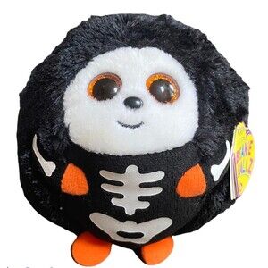 TY Beanie Ballz "Spooky" Halloween Skeleton Plush Toy 5" Collectible 2012
